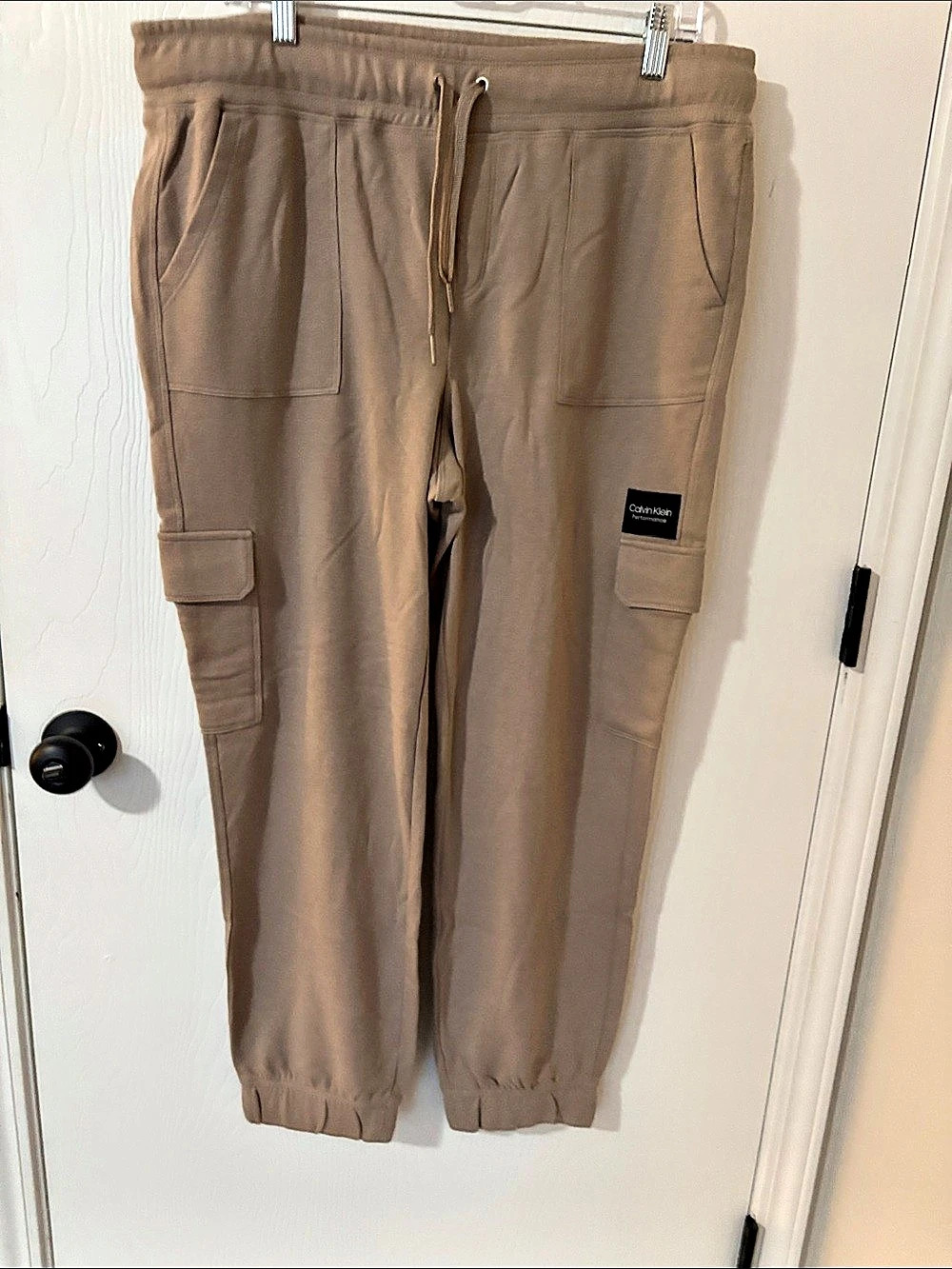 Calvin Klein Performance Cargo Jogger Pants Cargo Jogger Pants Brown XL NWT
